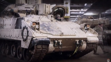 Eerste treinen met Amerikaanse tanks richting Oost-Europa