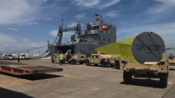 Amerikaanse leger mobiliseert militaire voertuigen