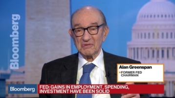 Greenspan ziet bubbel in aandelen en obligaties