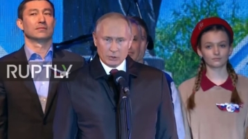 Rusland viert vijf jaar hereniging met de Krim