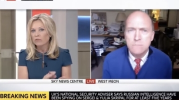 Sky News breekt interview met voormalig Britse generaal af